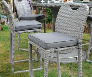 CYPRUS - Bar Chair, Gray - GM-2007-6PK