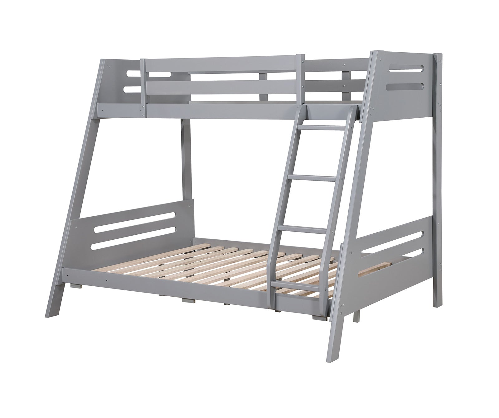 EMILEE - Twin/Full Bunk Bed, Gray - FM-BK003GY-BED