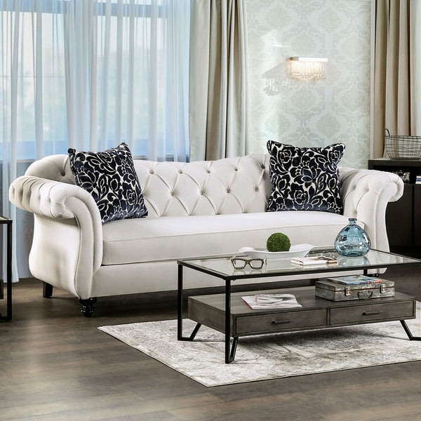 ANTOINETTE - Sofa, White - SM2228-SF