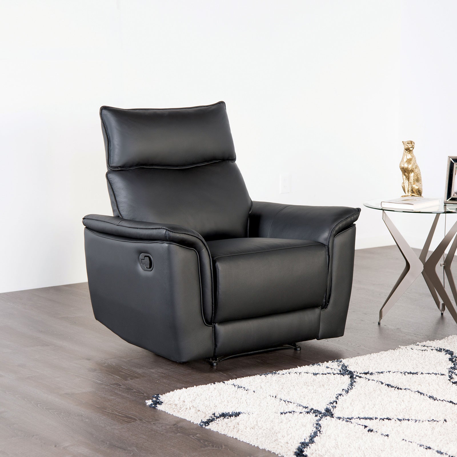 BIENNE - Recliner - FM69002BK-CH-M