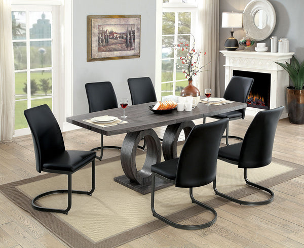 SASKIA - 7 Pc. Dining Table Set - CM3918T-7PC