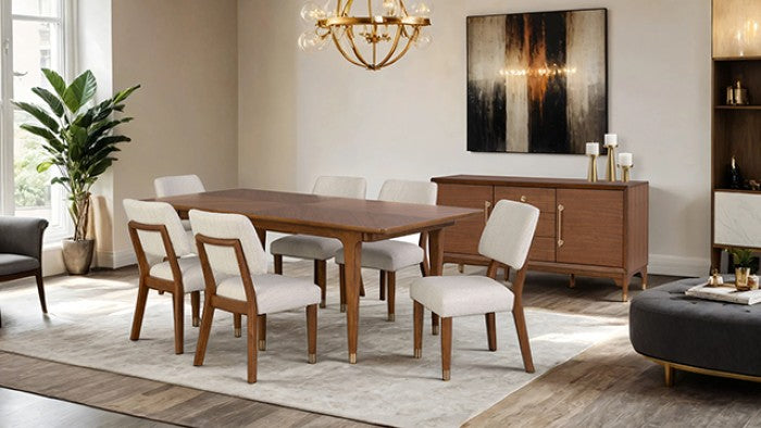 HEPBURNE - 7 Pc. Dining Table Set - FM34000WN-T-7PC