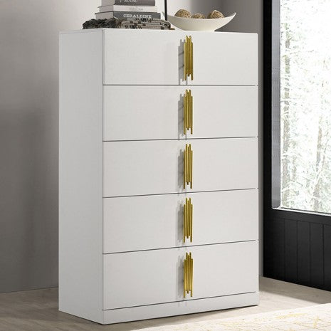 BASILDON - Chest, White/Gold - FM7271WH-C