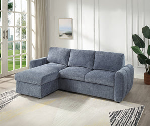 Nuriel Reversible Sectional Sofa w/Sleeper & Storage LV07560