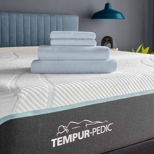 TEMPUR Rayon from Bamboo Sheet Set Sleepy Blue